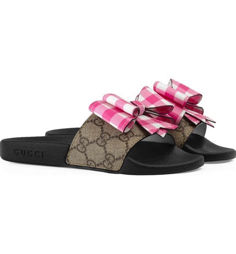 gucci bow slides|gucci bow tie sale.